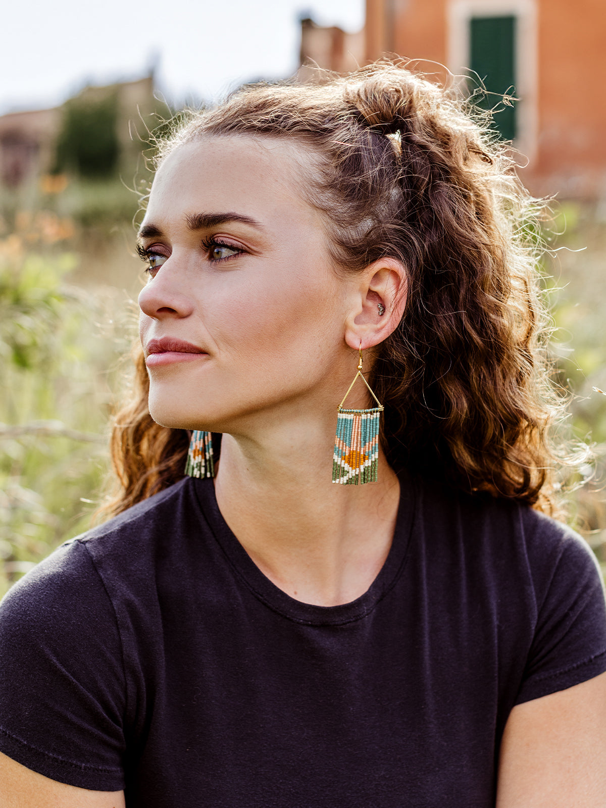 Faithful Fringe Beaded Earrings
