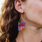 Neon Fringe Earrings