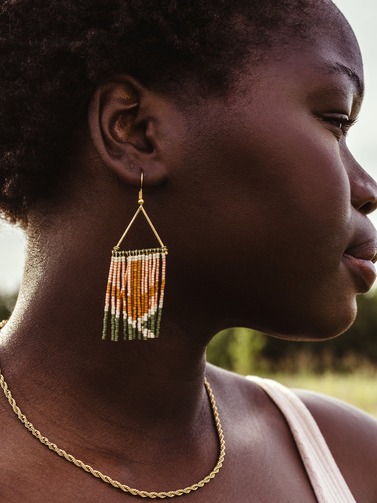 Faithful Fringe Beaded Earrings