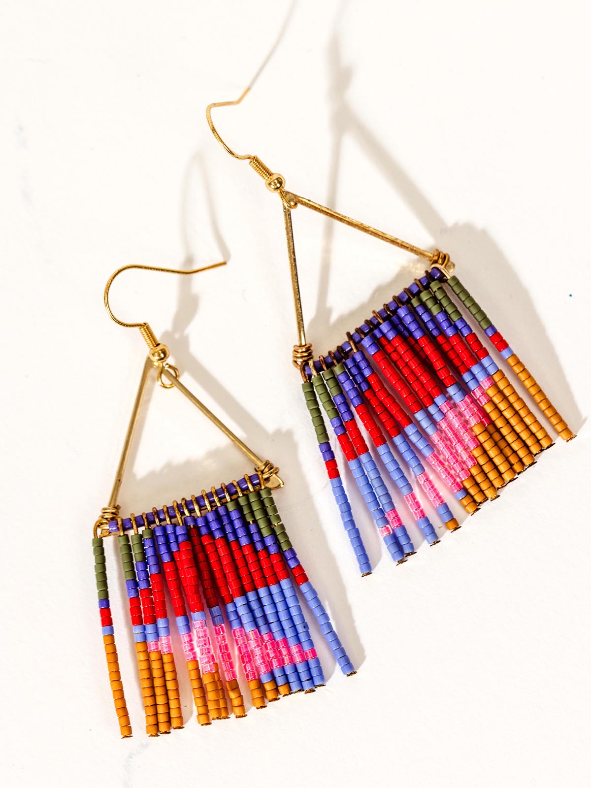 Neon Fringe Earrings