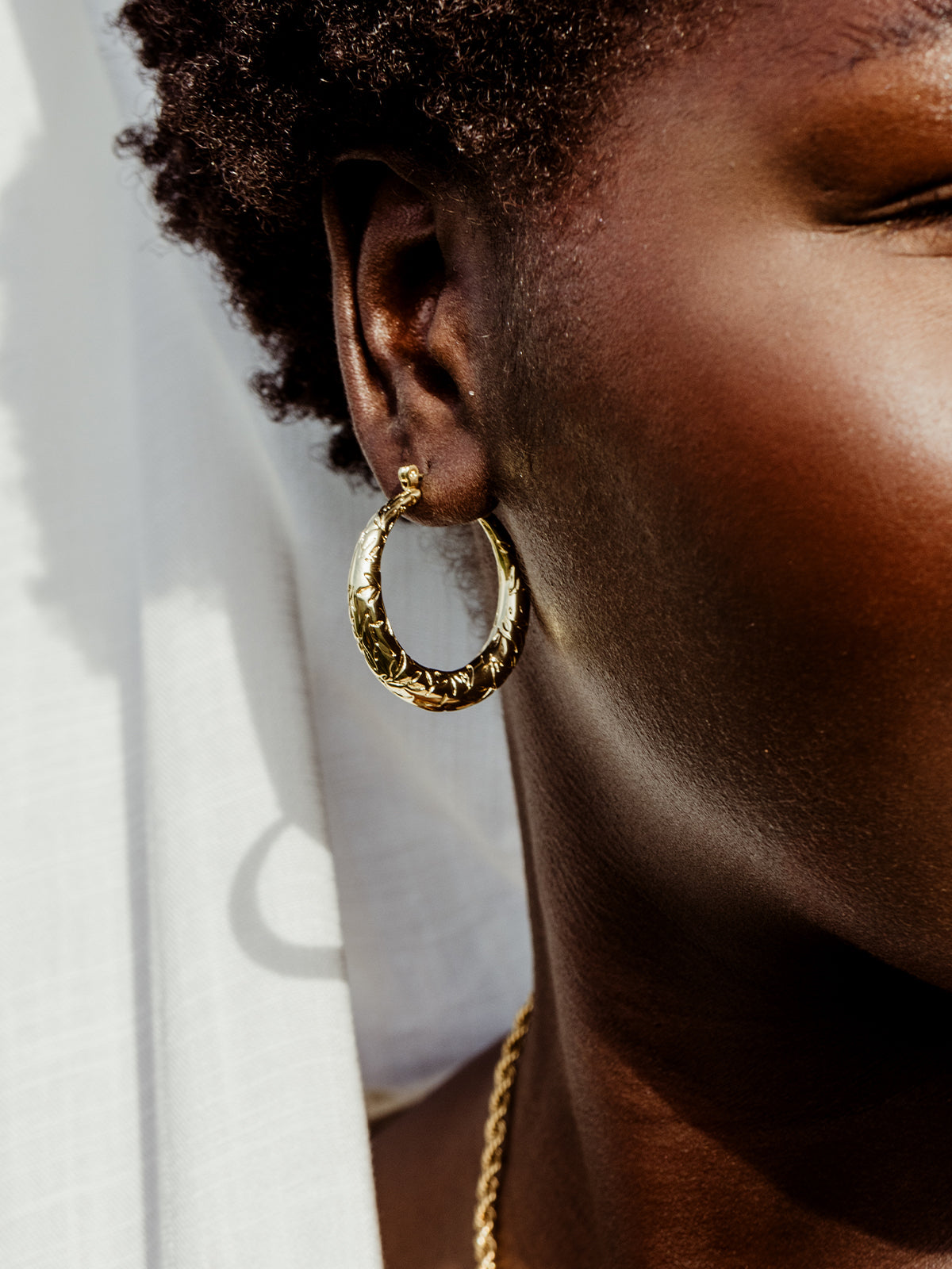 Leaf of Awareness Hoop Earrings