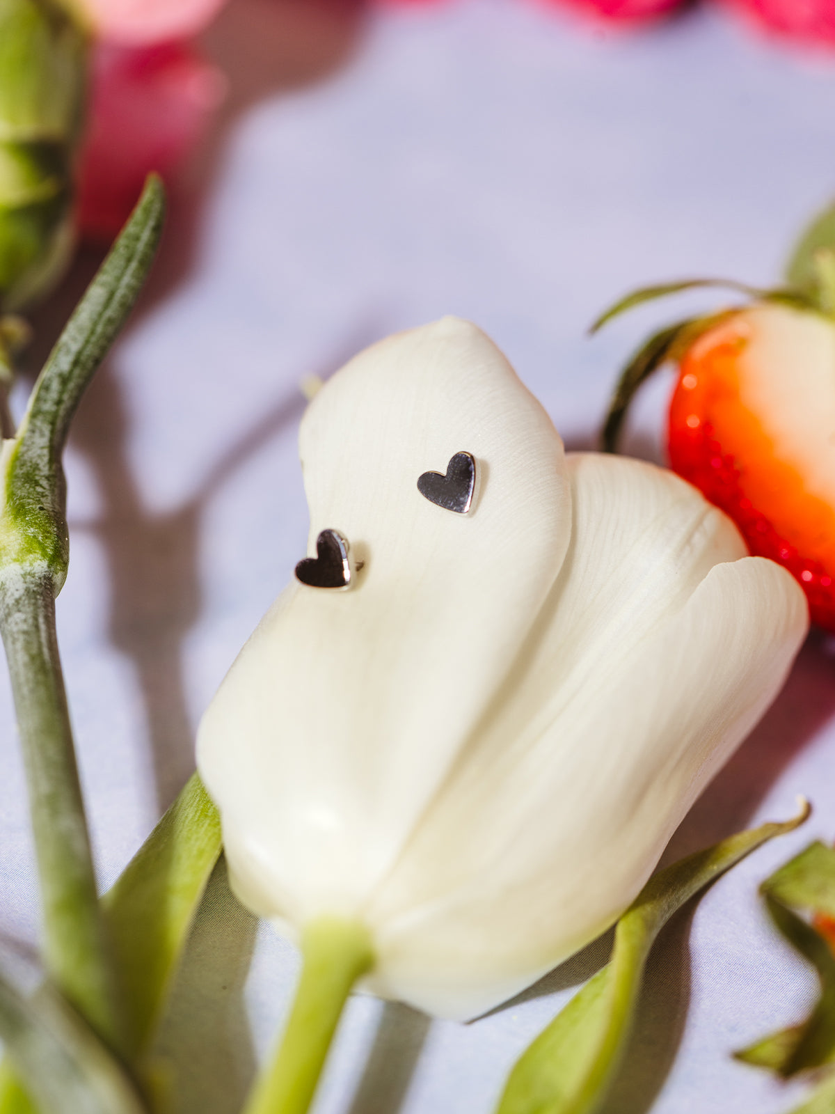 Committed Heart Stud Earrings