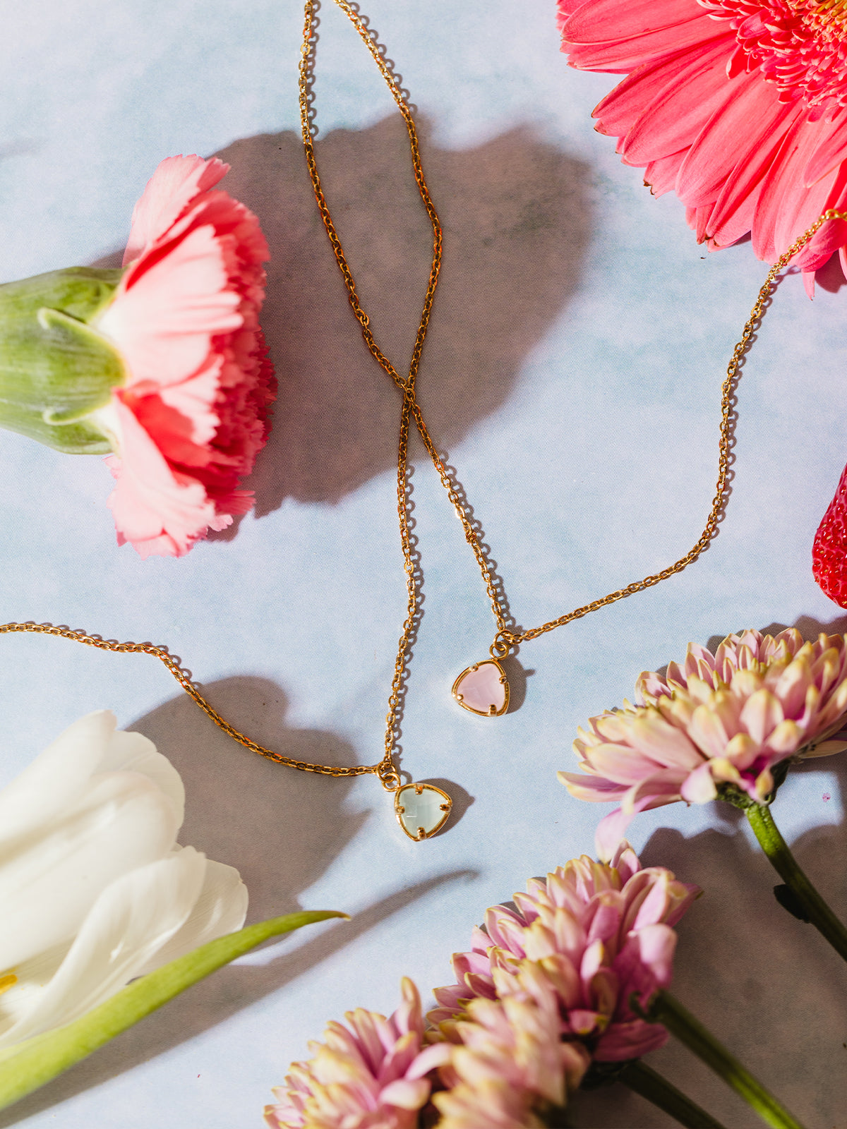 Desert Sunrise Gold Pendant Necklace