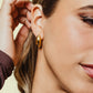 Love and Justice Half Hoop Earrings