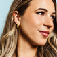 Love and Justice Half Hoop Earrings
