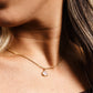 Desert Sunrise Gold Pendant Necklace