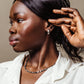 Love and Justice Half Hoop Earrings