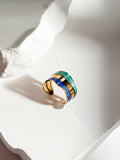 Parting Water Gold Statement Ring