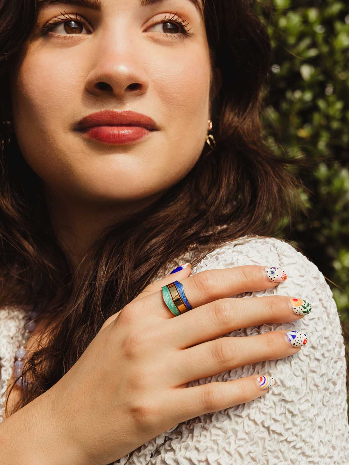 Parting Water Gold Statement Ring