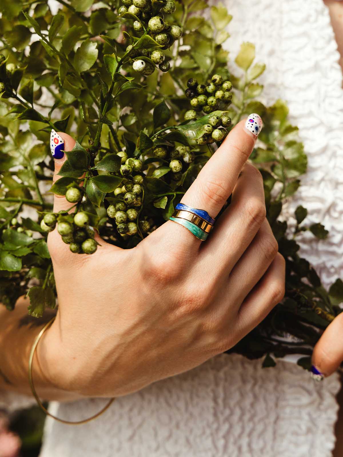 Parting Water Gold Statement Ring
