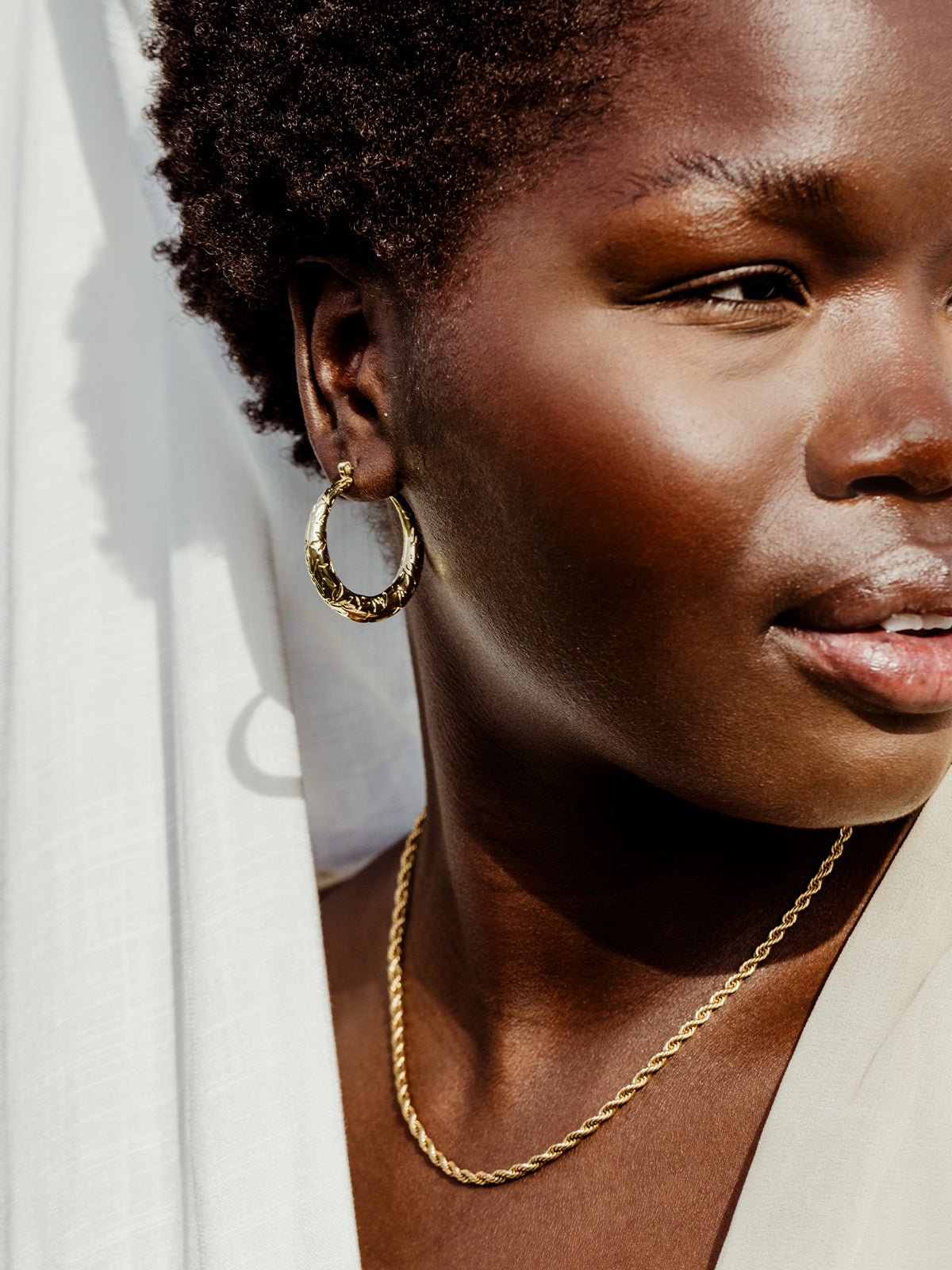 Leaf of Awareness Hoop Earrings