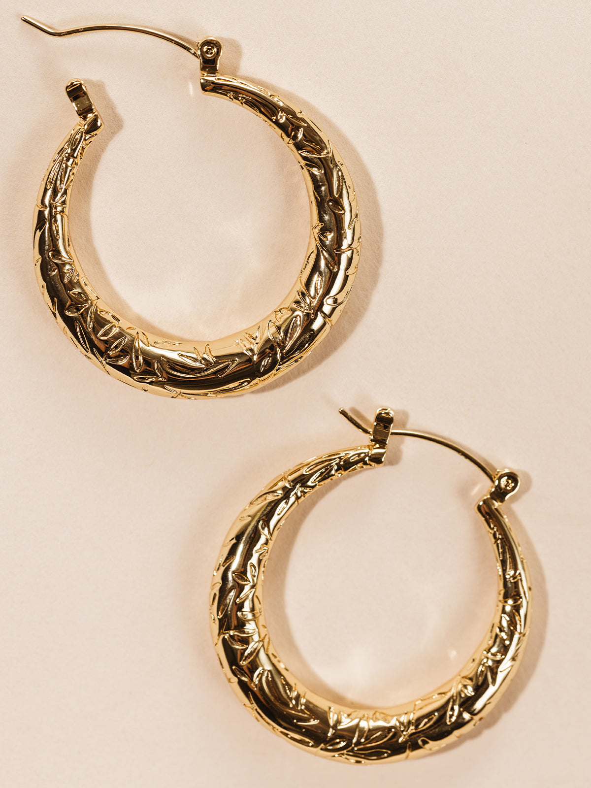Leaf of Awareness Hoop Earrings