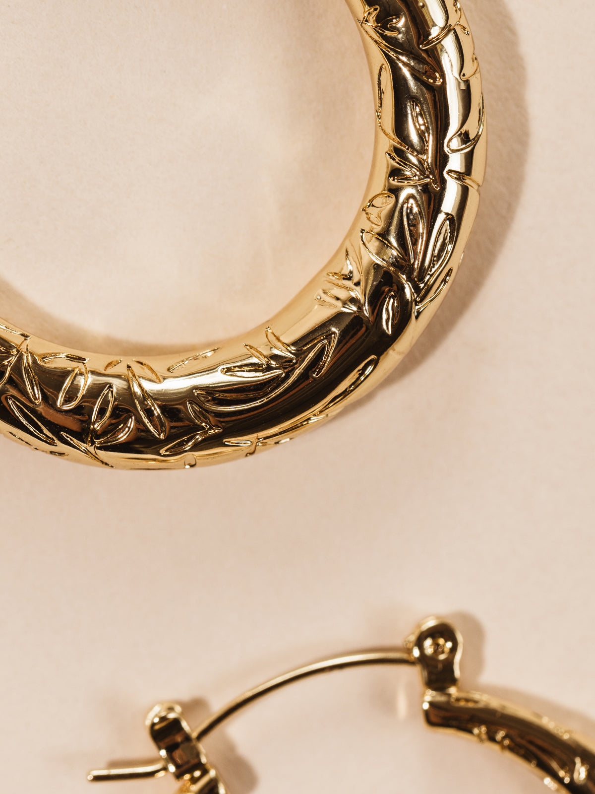 Leaf of Awareness Hoop Earrings