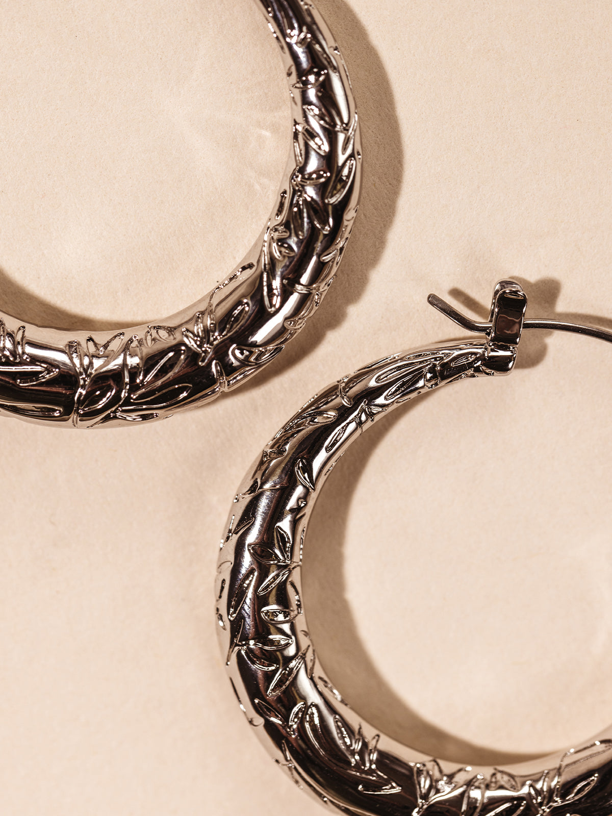 Leaf of Awareness Hoop Earrings