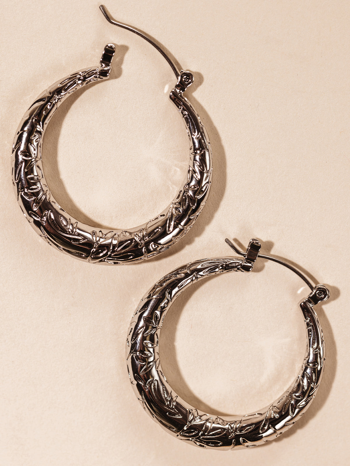 Leaf of Awareness Hoop Earrings