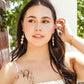 Pink Bouquet Beaded Earrings