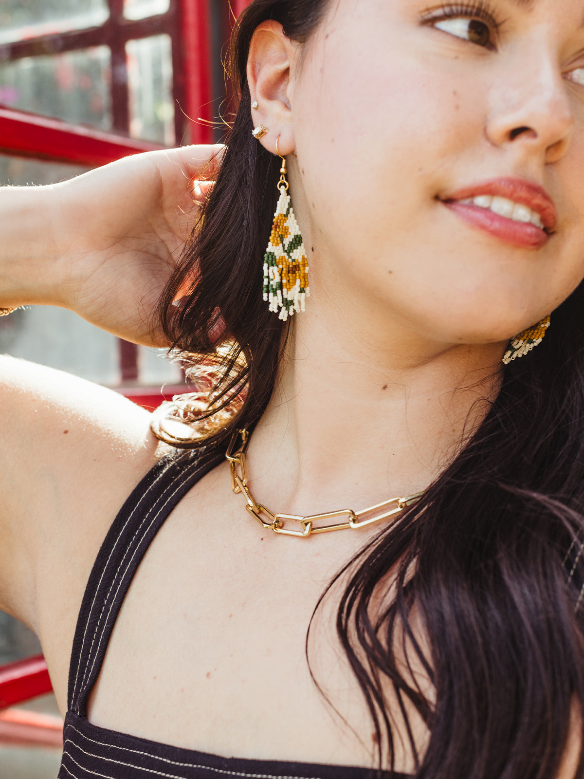 Jardin Botanico Beaded Fringe Earrings