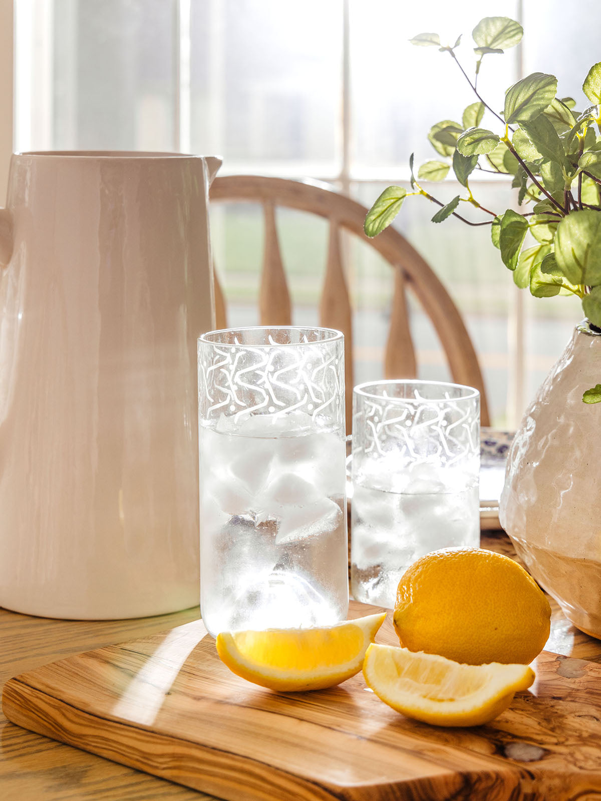 Lina Drinking Glasses-Clear