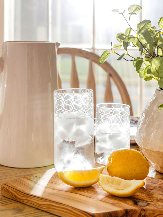 Lina Drinking Glasses-Clear