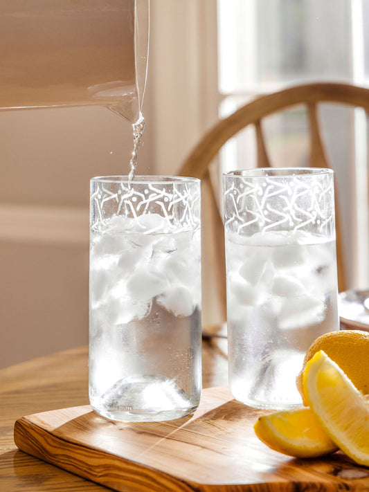 Lina Drinking Glasses-Clear