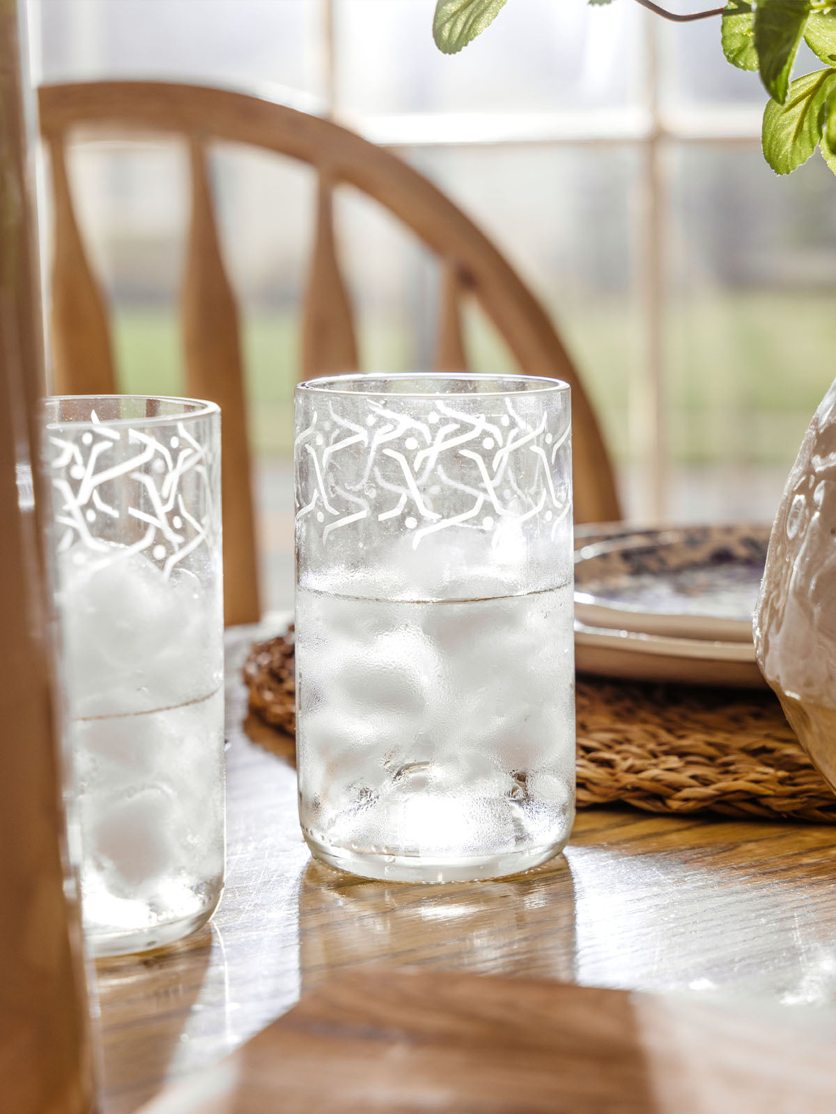 Lina Drinking Glasses-Clear