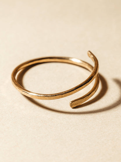 Hammered Wrap Ring