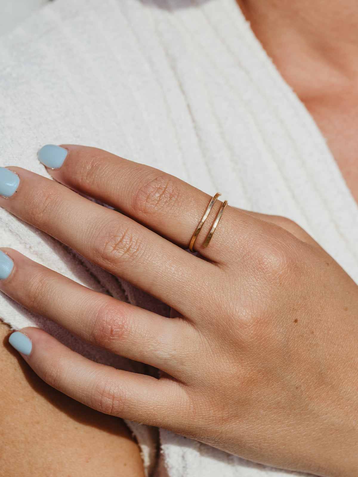 Hammered Wrap Ring
