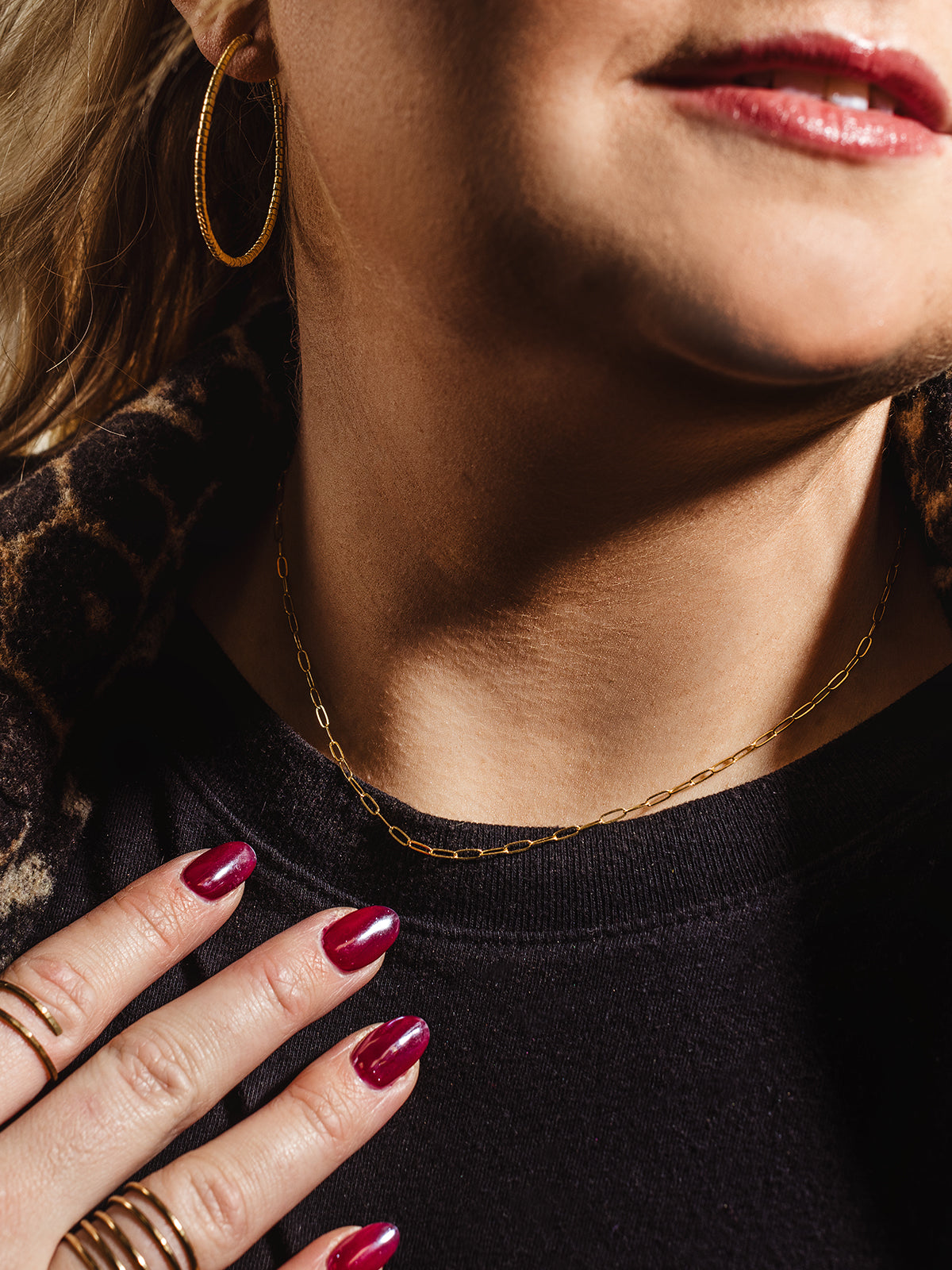 The Elizabeth Gold Paperclip Necklace