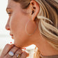 Azmera Hammered Hoop Earrings