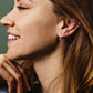 Indra Staple Threader Earrings