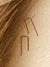 Indra Staple Threader Earrings