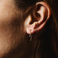 Indra Staple Threader Earrings