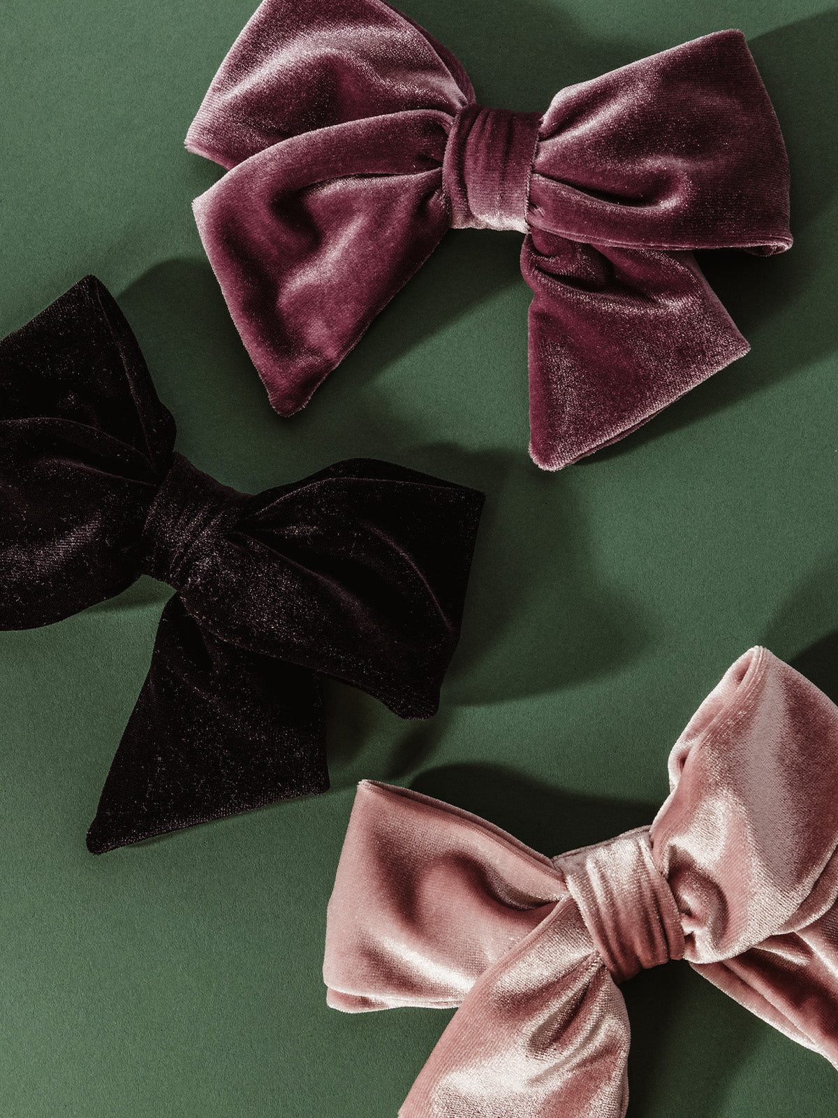 Velvet Hair Bow Barrette