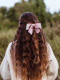 Velvet Hair Bow Barrette