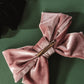 Velvet Hair Bow Barrette