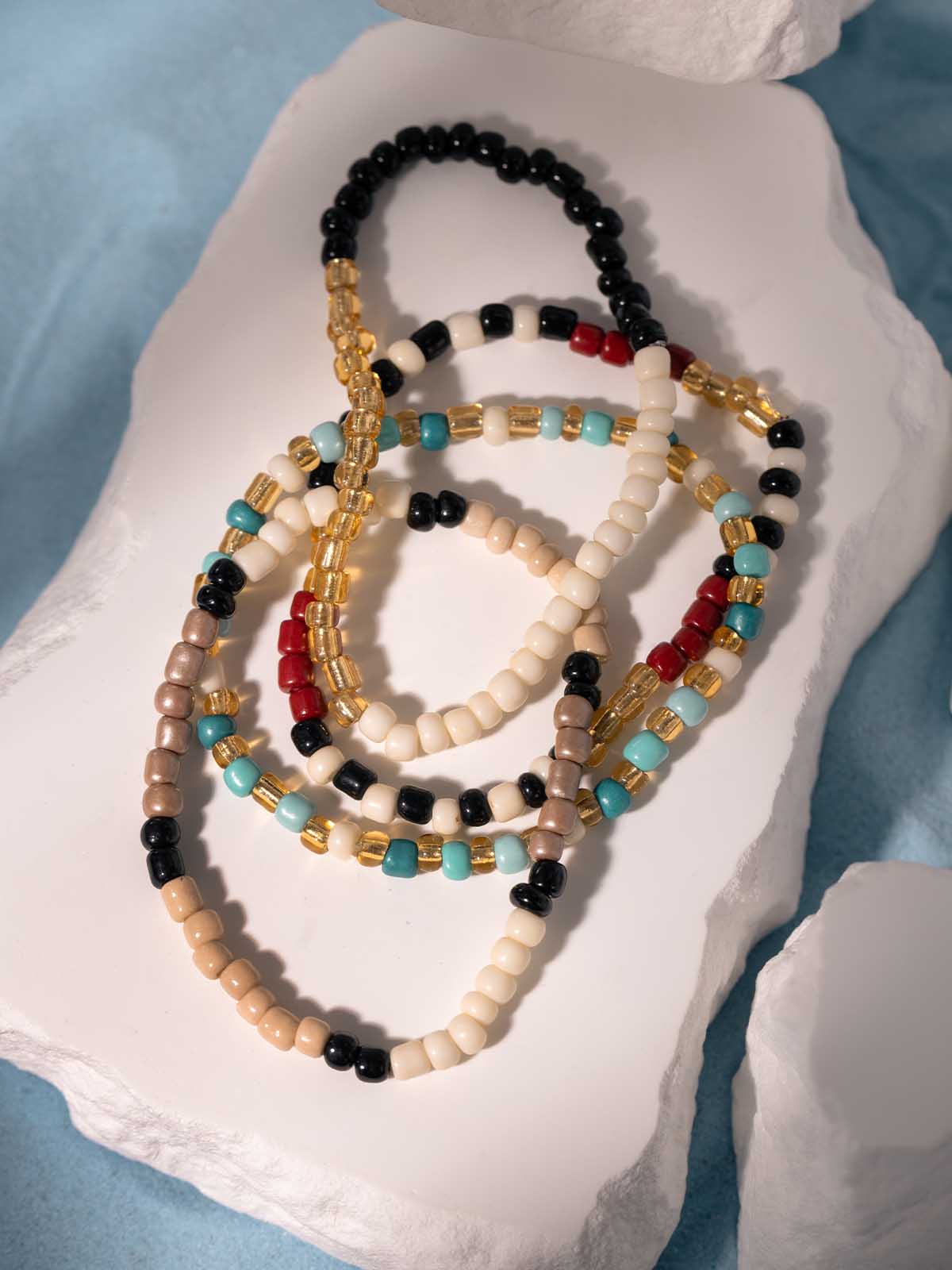 Sojo Colorful Beaded Bracelet Set