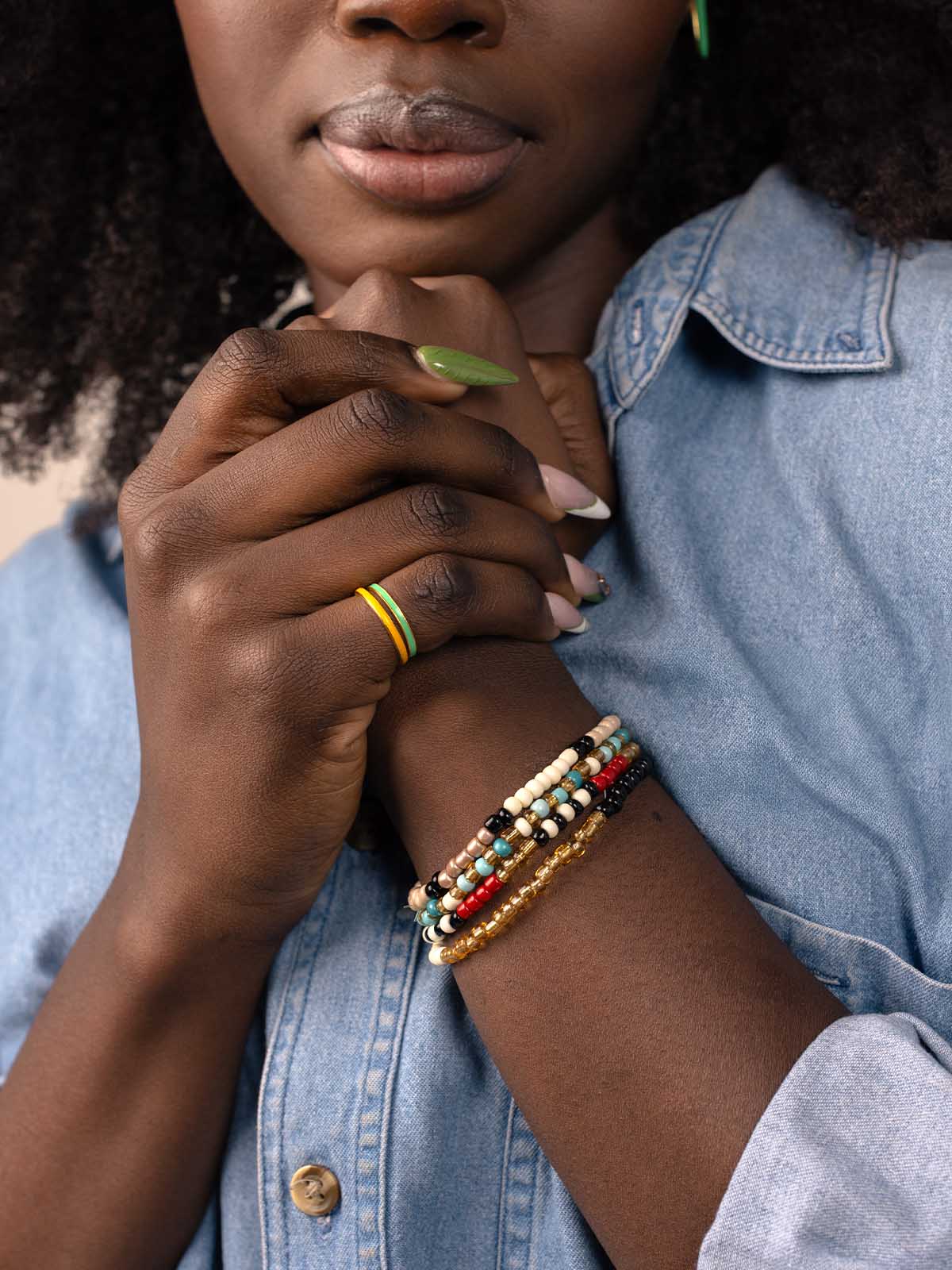 Sojo Colorful Beaded Bracelet Set