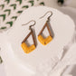 Boho Diamond-Shaped Yellow Earrings