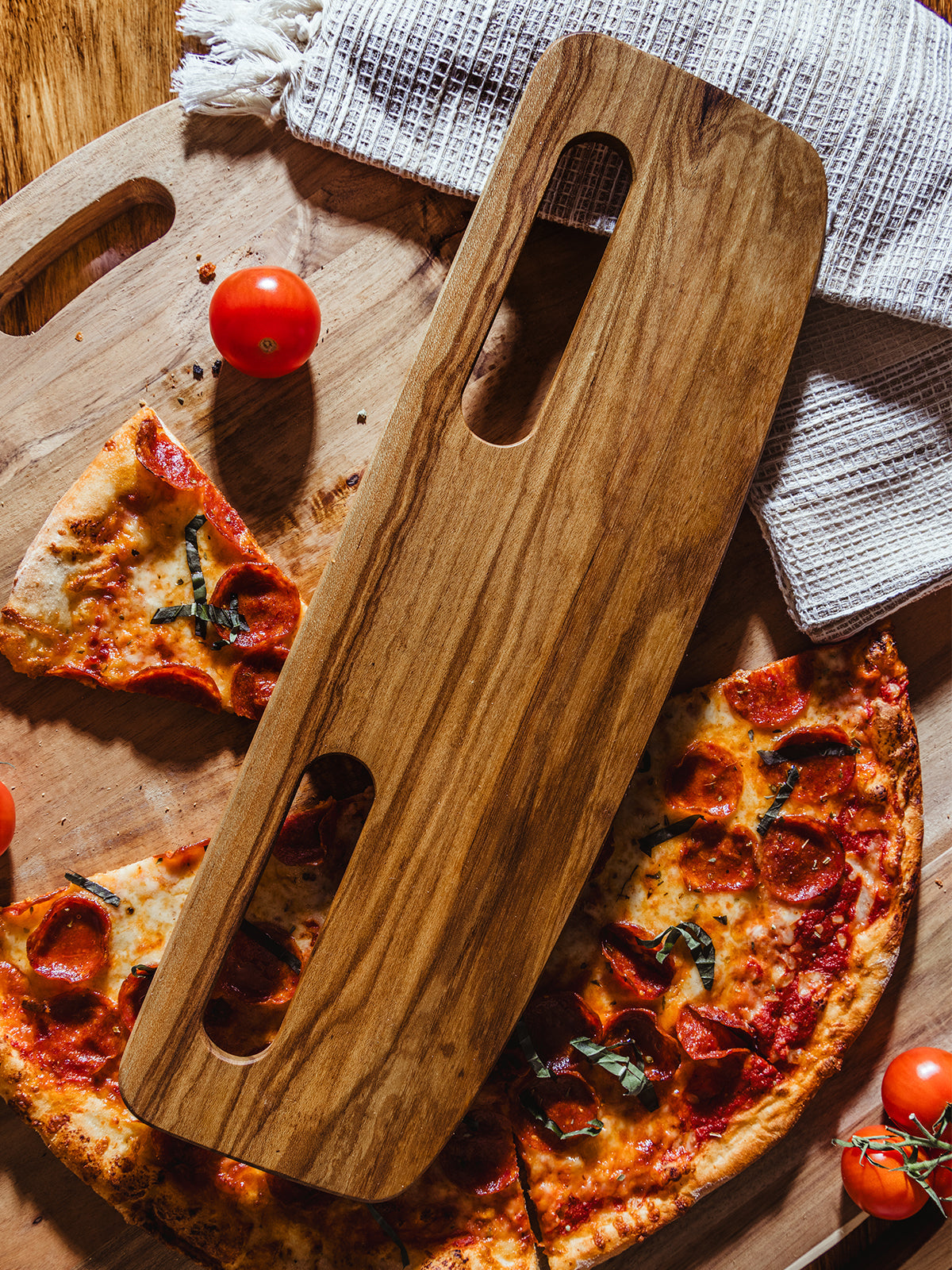 Wooden Pizza Cutter