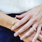 Present Over Perfect Stamped Brass Bracelet