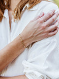 Gold Paperclip Bracelet
