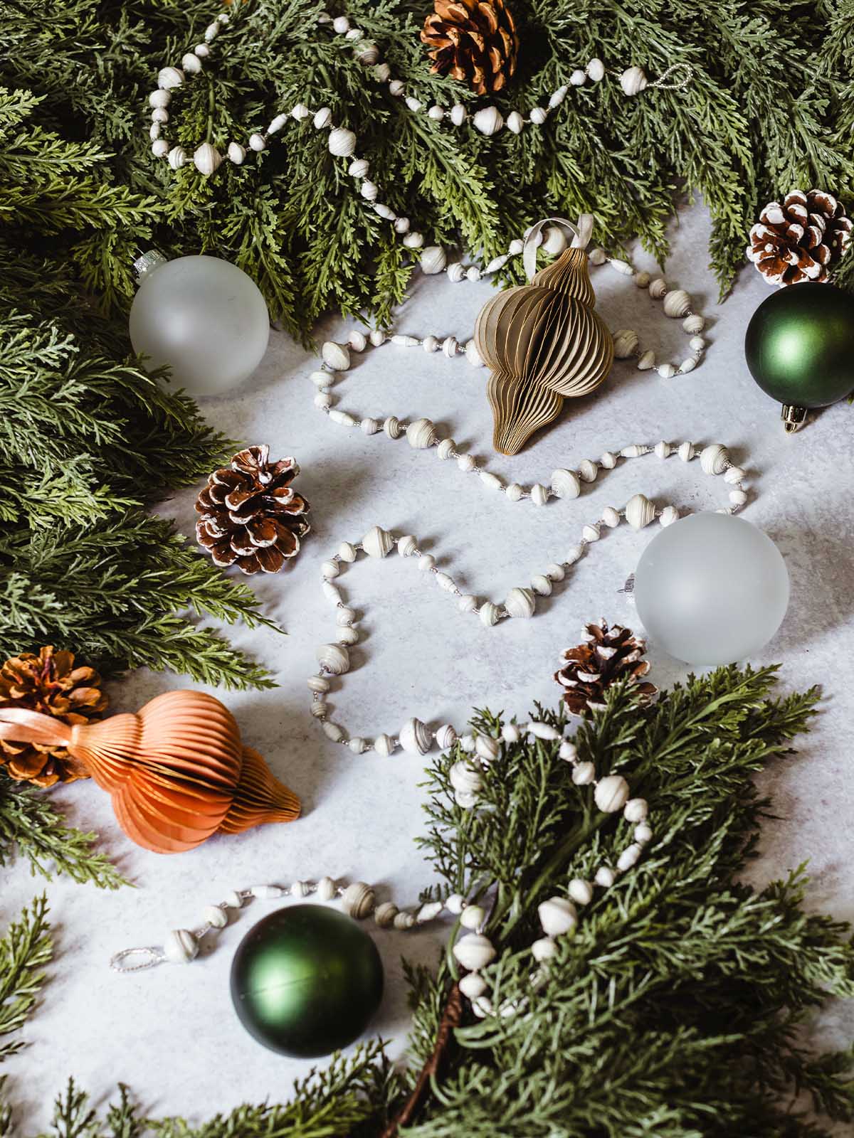 White Bead Garland
