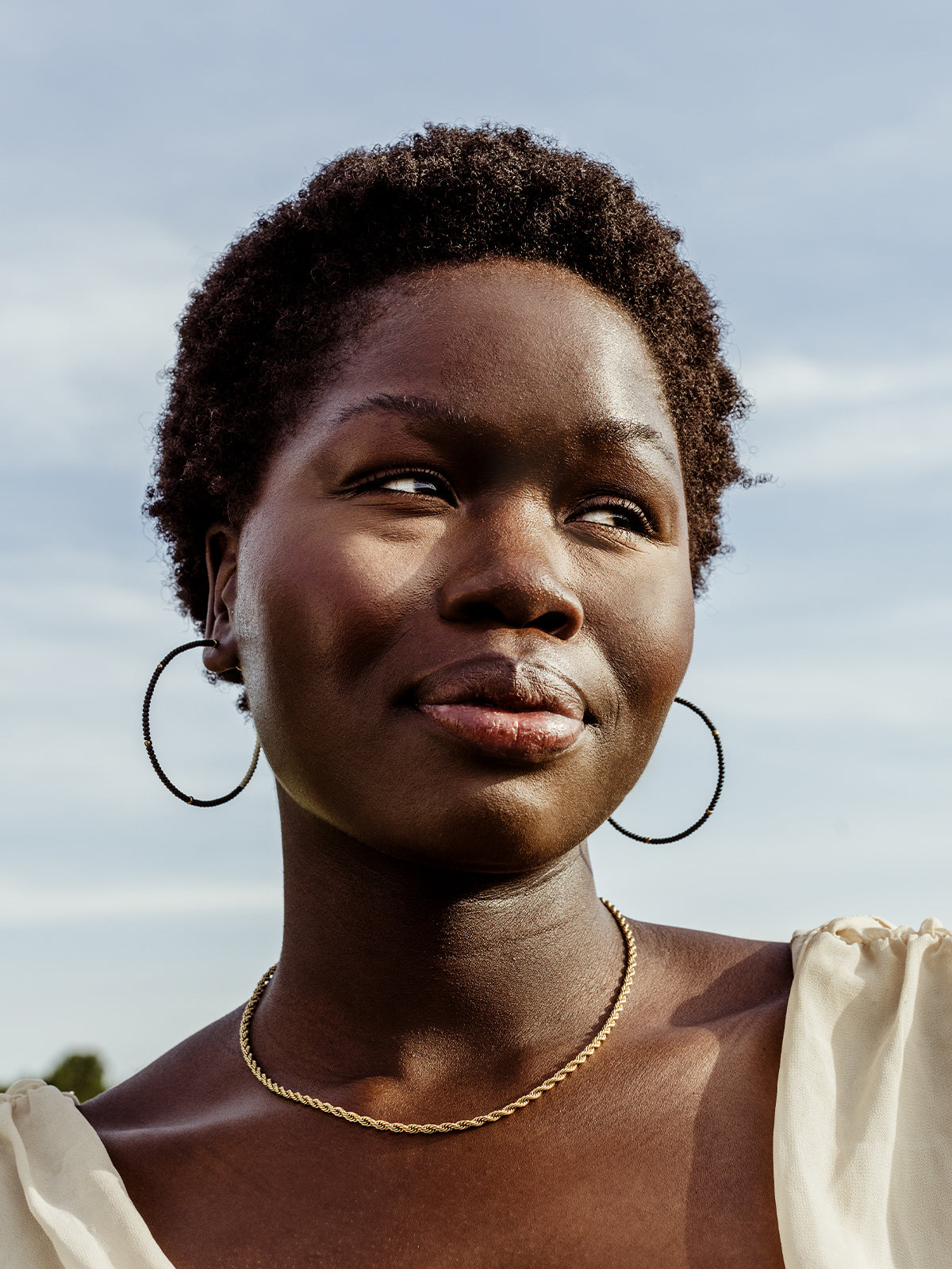 Cafe Hoop Earrings