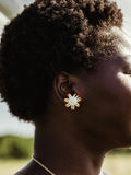Sunburst Beaded Earrings