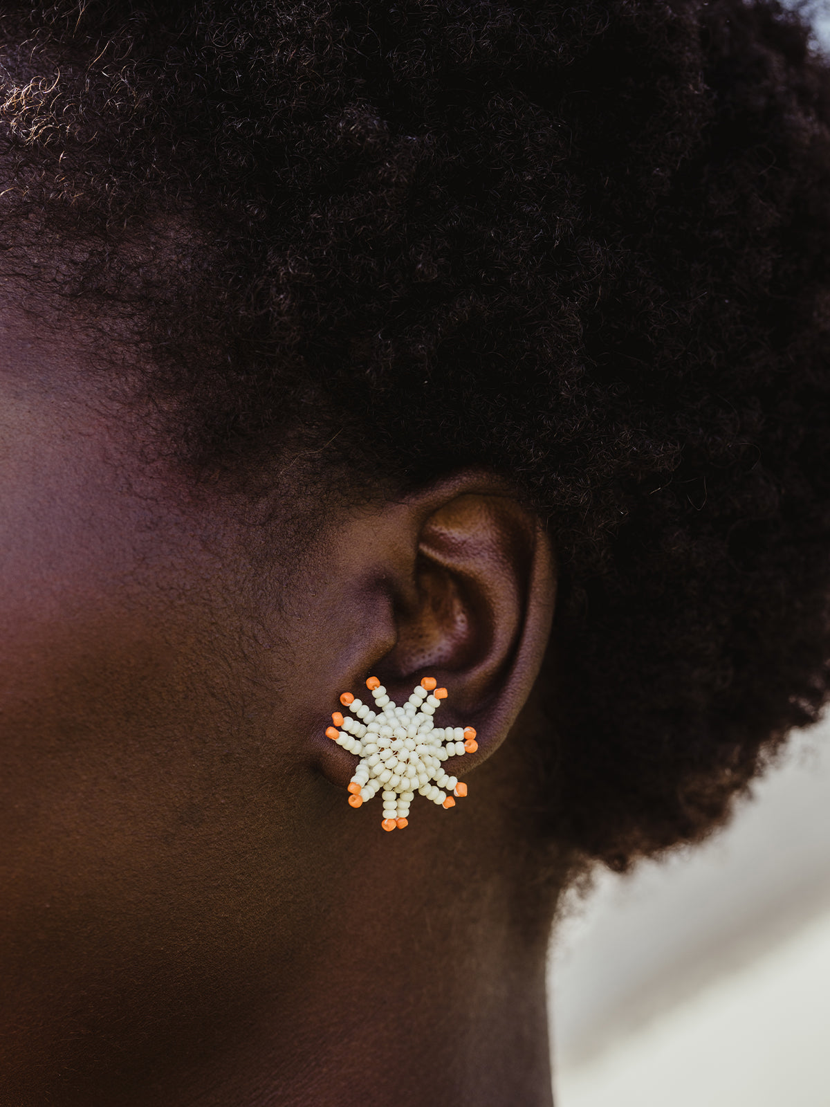 Sunburst Beaded Earrings