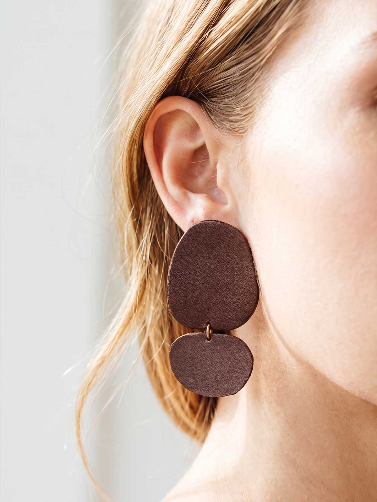 Eva Leather Earrings