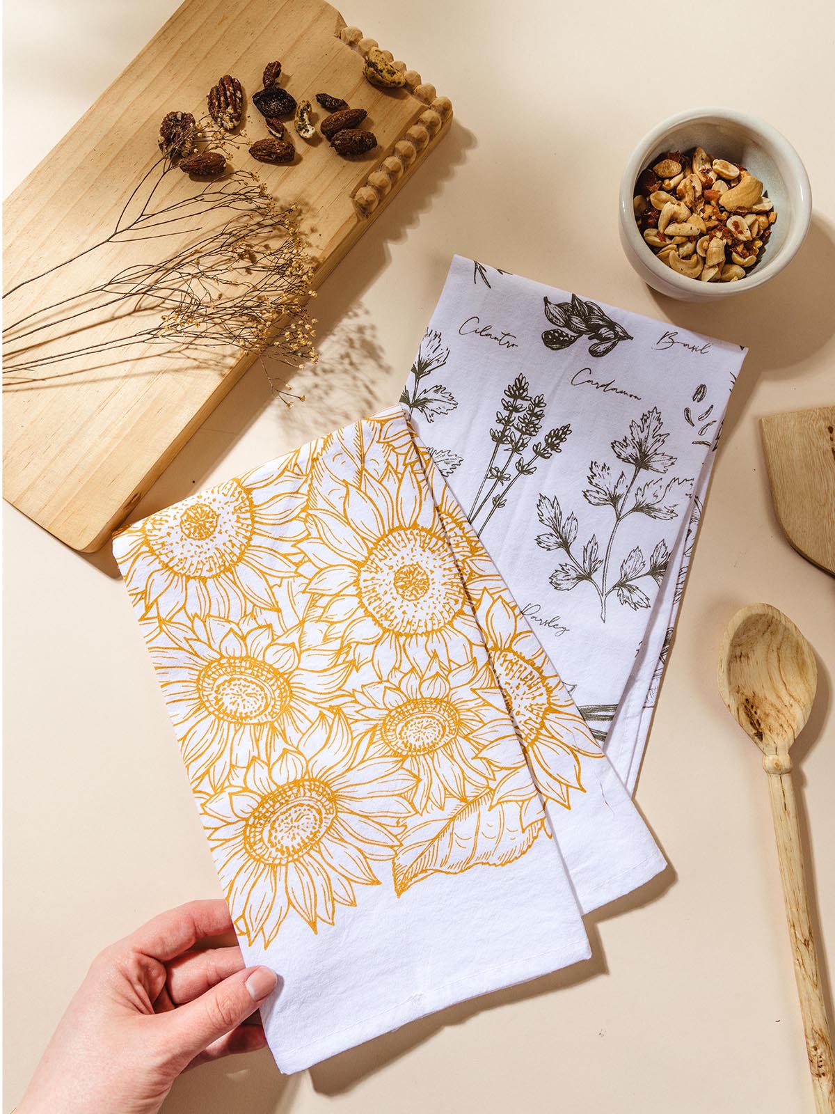 Watercolor Tea Towel