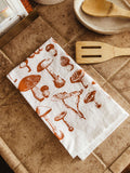 Mushroom Pattern Tea Towel