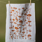 Mushroom Pattern Tea Towel