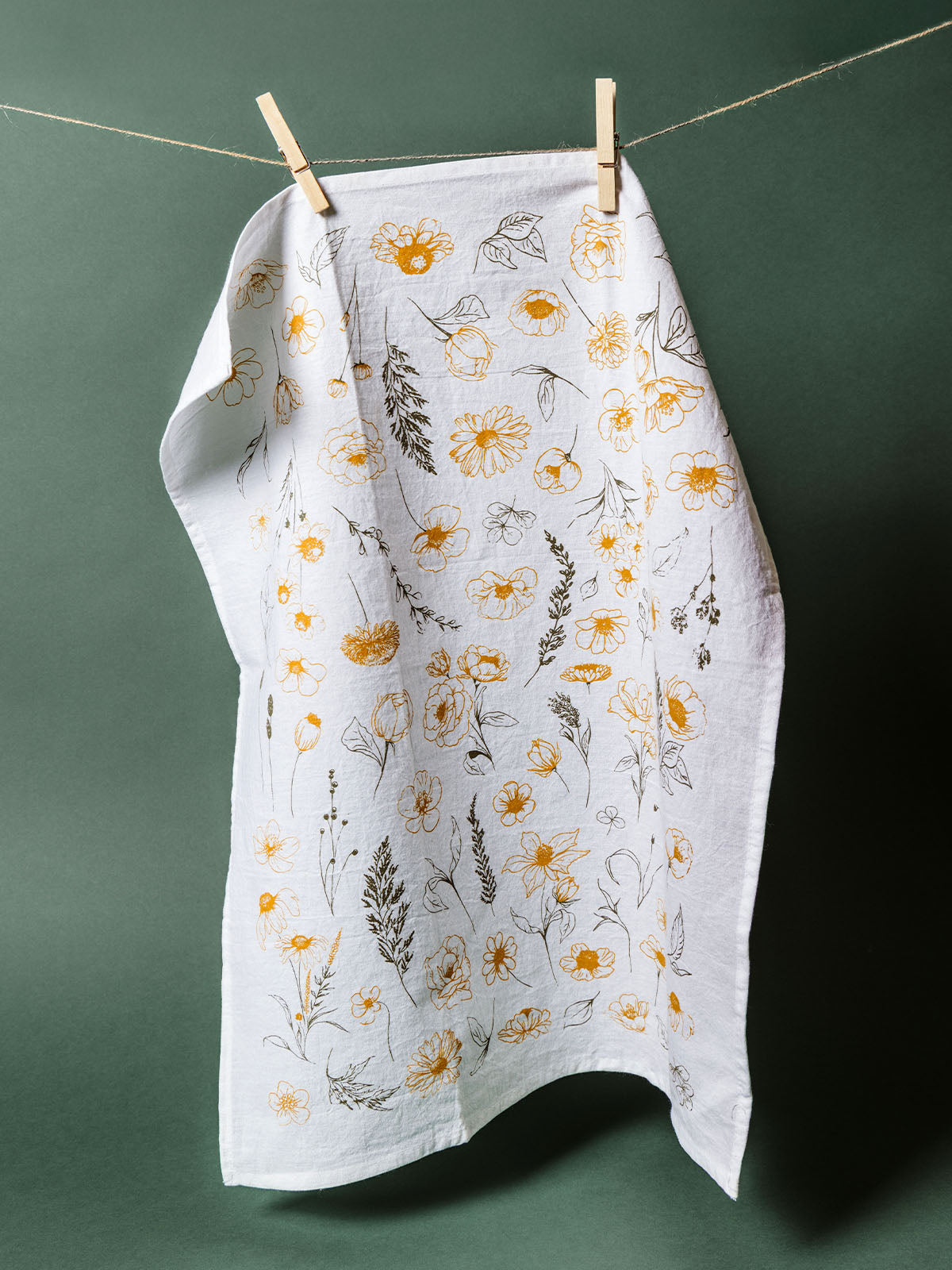 Flower Garden Tea Towel
